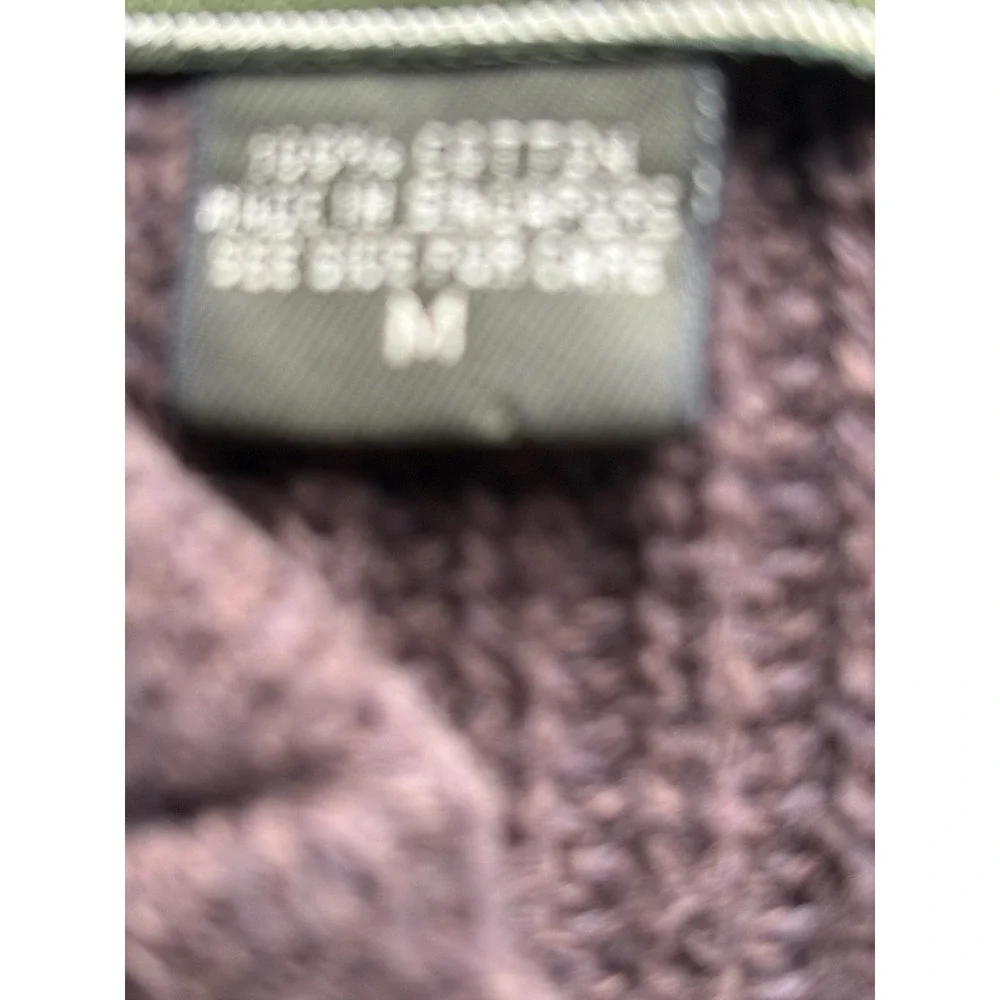 EDDIE BAUER Henley‎ Sweater Mens M Brown Knit Pullover - Picture 6 of 11